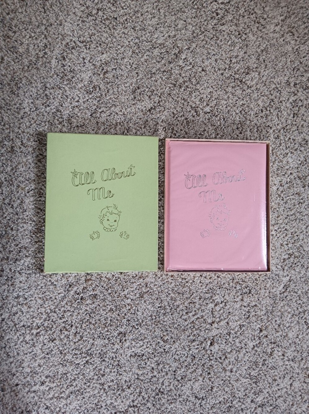 NWT Vintage Baby Book All About Me Girl Scrapbook Photo Album 1960s